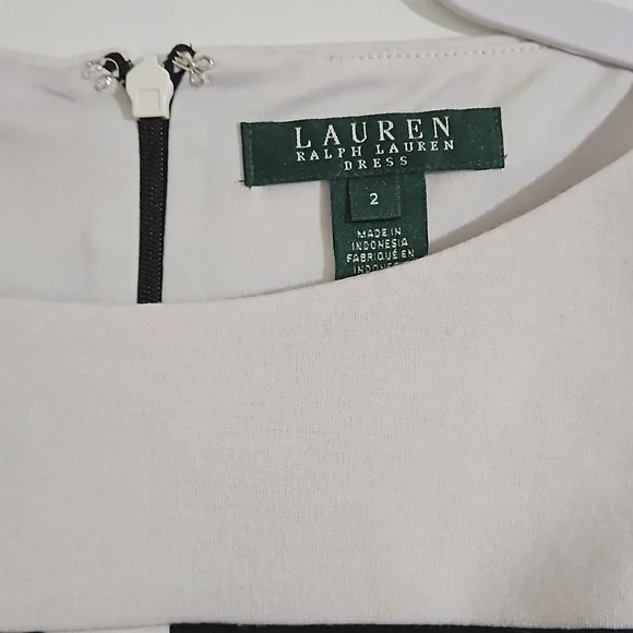 Ralph Lauren black & white dress, 2 - Picture 2 of 5